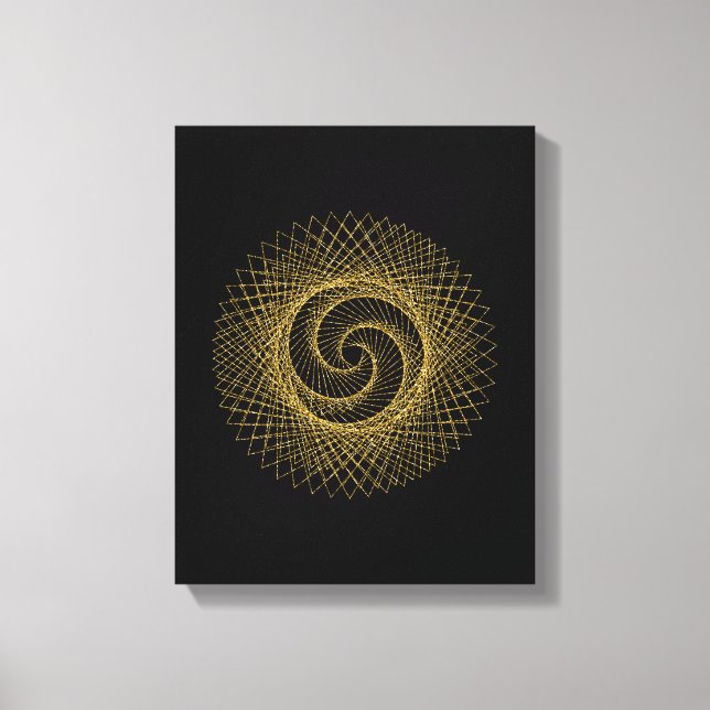 Impressão Em Tela Símbolo de Geometria Sagrada (Frente)