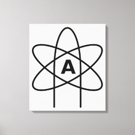 Impressão Em Tela Símbolo do ateísmo (Atom Emblem)