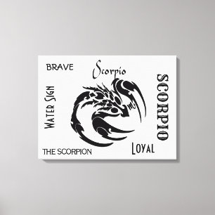 Impressão Em Tela Símbolo Scorpio Zodíaco