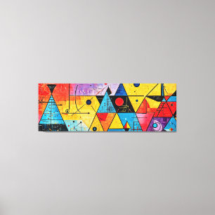 Impressão Em Tela Símbolos Geométricos Abstrato nº 02