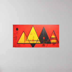 Impressão Em Tela Símbolos Geométricos Abstrato nº 03.