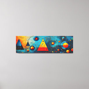 Impressão Em Tela Símbolos Geométricos Abstrato nº 06.