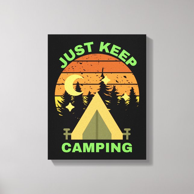 IMPRESSÃO EM TELA SIMPLESMENTE MANTENHA O CAMPING (Frente)