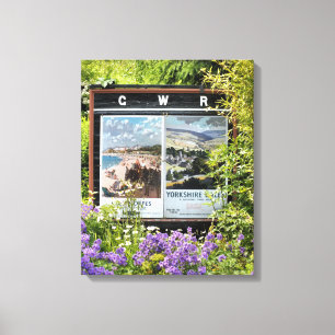 IMPRESSÃO EM TELA SINAIS DE ESTAÇÃO DO COMBOIO ANTIGO