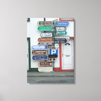 Impressão Em Tela Sinais de rua irlandeses