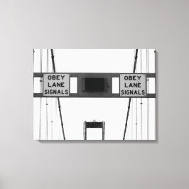 Impressão Em Tela Sinais Obey Lane Triptych