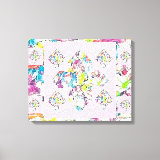 Impressão Em Tela Sinal de abstrato Plus - Arte de Cravagem com Flut (Frente)