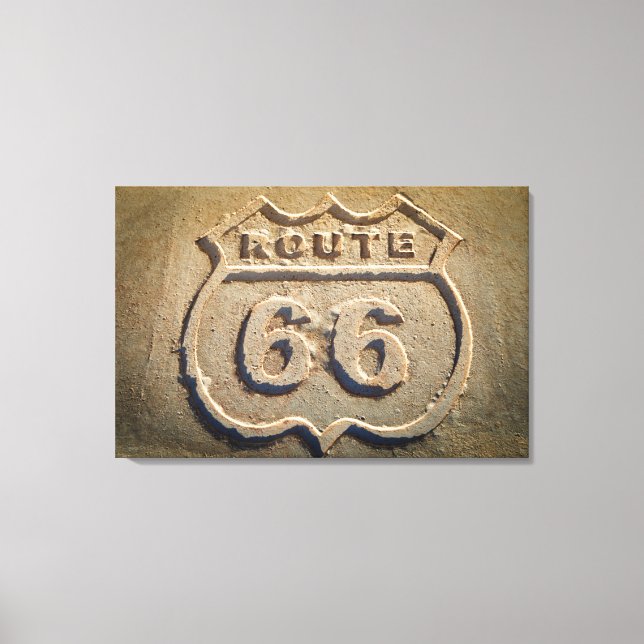 Impressão Em Tela Sinal histórico da rota 66, Arizona (Frente)