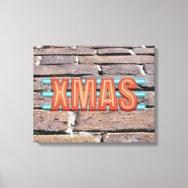 Impressão Em Tela Sinal XMAS (Frente)
