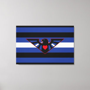 Impressão Em Tela Sinalizador do Orgulho de Leather Eagle