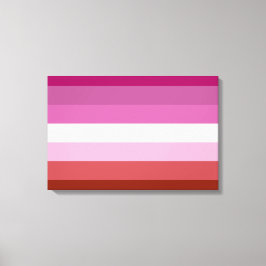 Impressão Em Tela Sinalizador do Orgulho Lésbico Rosa