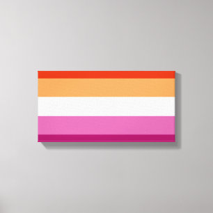 Impressão Em Tela Sinalizador LGBTQ do Orgulho Lésbico