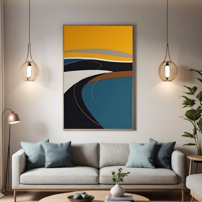 Impressão Em Tela Sinfonia Abstrata (Criador carregado)