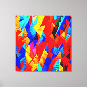 Impressão Em Tela Sinfonia de cor abstrato