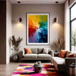 Impressão Em Tela Sinfonia de Cores