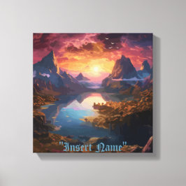 Impressão Em Tela Sinfonia de Montanha: Uma Mistura Harmoniosa de Co