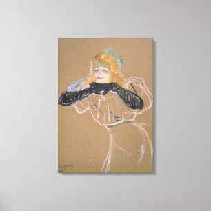 Impressão Em Tela Singi de Henri de Toulouse-Lautrec   Yvette