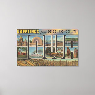 Impressão Em Tela Sioux City, Iowa - grandes cenas 2 da letra