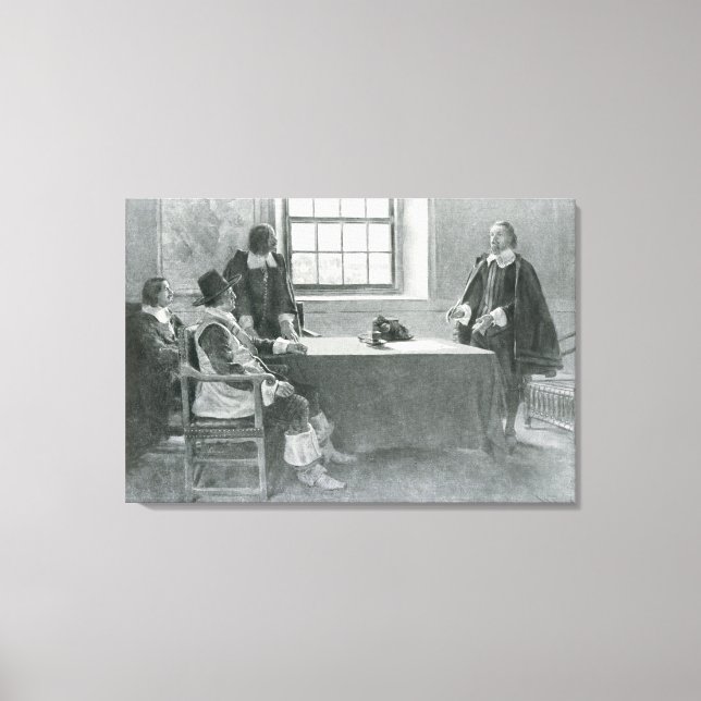 Impressão Em Tela Sir William Berkeley renuncia-se (Frente)