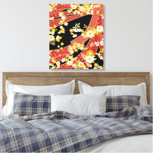 Impressão Em Tela Sistema Floral Mix Kimono