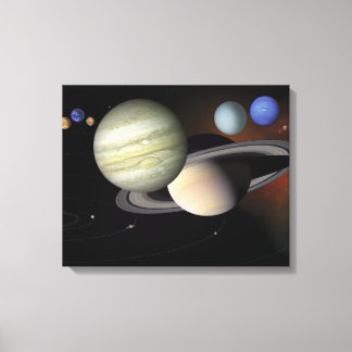 Impressão Em Tela Sistema Solar