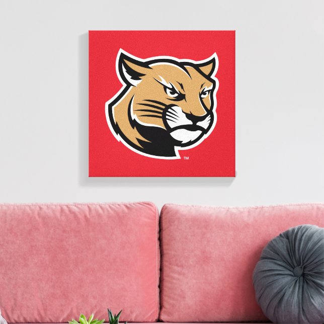 Impressão Em Tela SIUE Cougars (Insitu(Sala de estar))