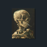 Impressão Em Tela Skeleton Skull com Cigarro queimado por Van Gogh<br><div class="desc">Linda arte de alta qualidade numa canvas do renomado artista,  Vincent Van Gogh.</div>
