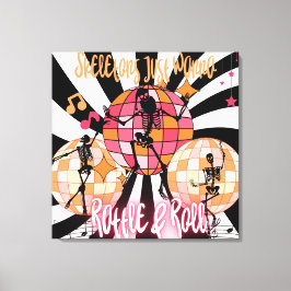 Impressão Em Tela Skeletons Engraçados Só Querem Rattle & Roll Estic