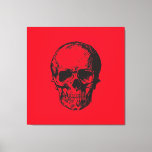 Impressão Em Tela Skull Red Pop Art<br><div class="desc">Estilo de Arte pop</div>