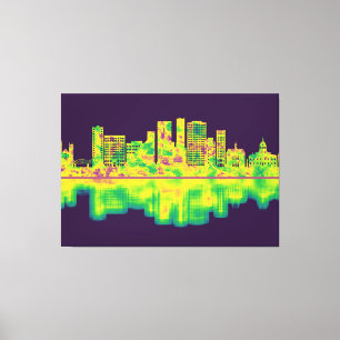 Impressão Em Tela Skyline Binghamton Nova York