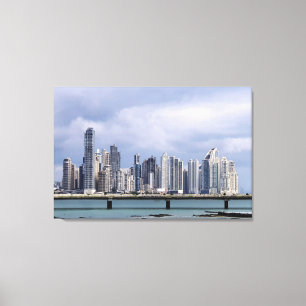 Impressão Em Tela Skyline do Panamá