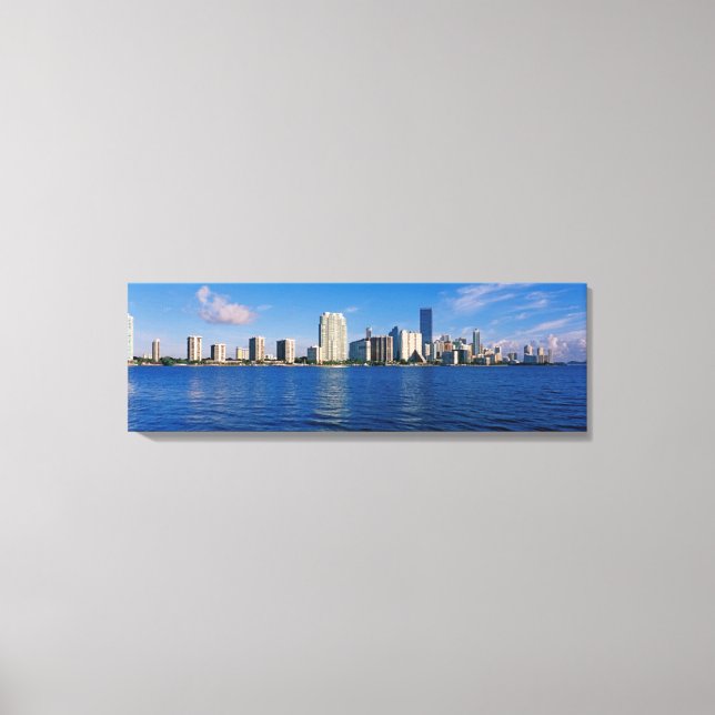 Impressão Em Tela Skyline of Miami, Florida (Frente)
