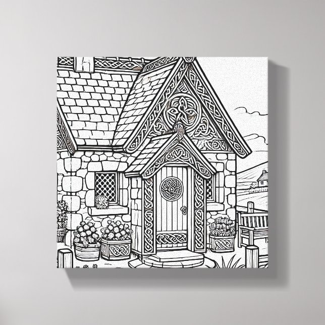 Impressão Em Tela Slate Cottage #32 (Frente)