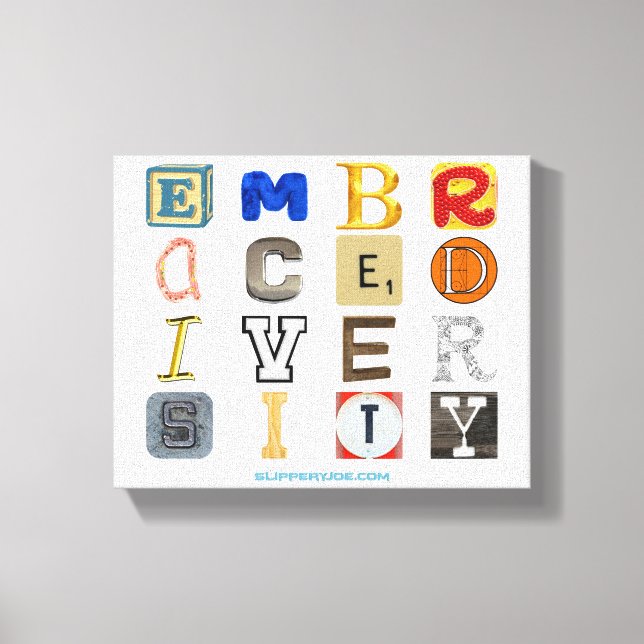 Impressão Em Tela SlipperyJoe abraça a metáfora da diversidade LGBTQ (Frente)