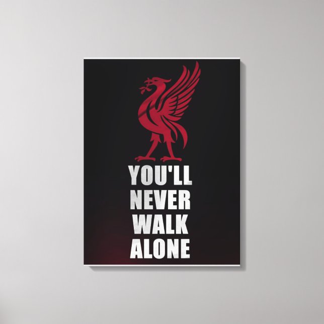 Impressão Em Tela Slogan Liverpool - YNWA (Frente)