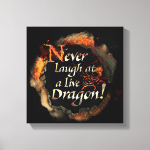 Impressão Em Tela SMAUG™ - Nunca rir do gráfico do logotipo
