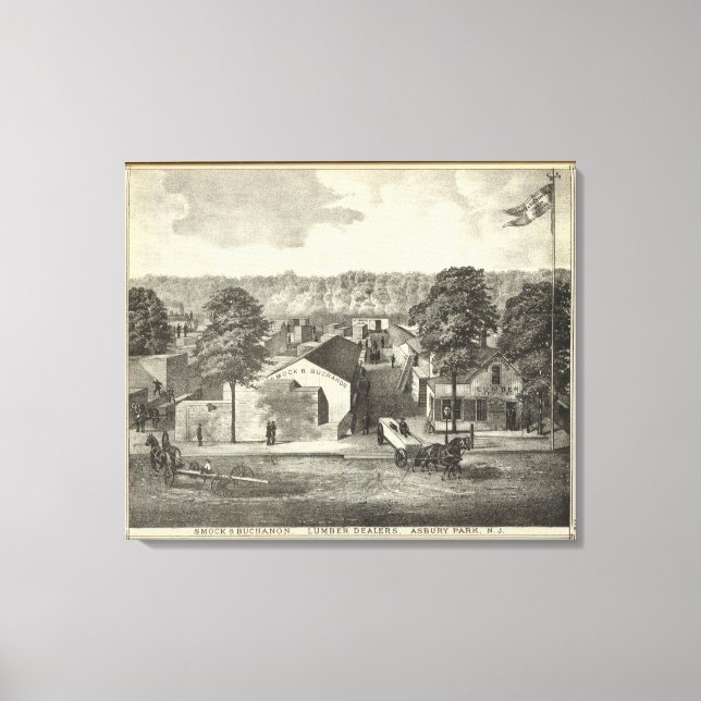 Impressão Em Tela Smock & Buchanon, traficantes de madeira, Asbury P (Frente)