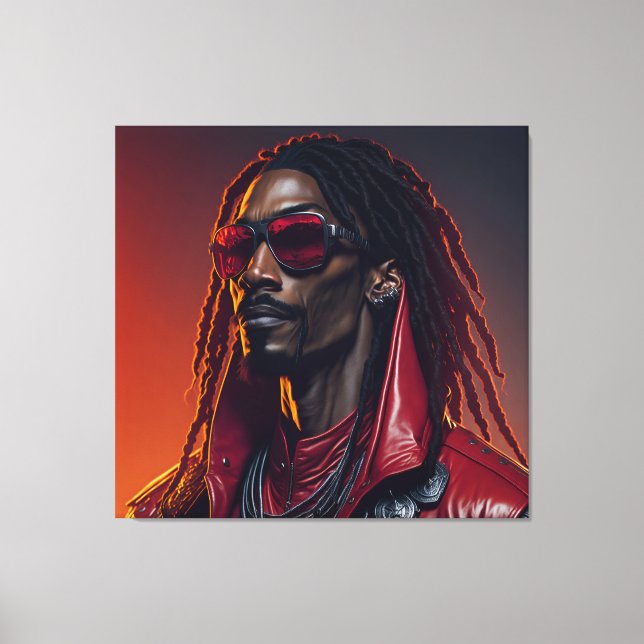 Impressão Em Tela Snoop Dogg #4 REMASTERED (Upscale) (Frente)