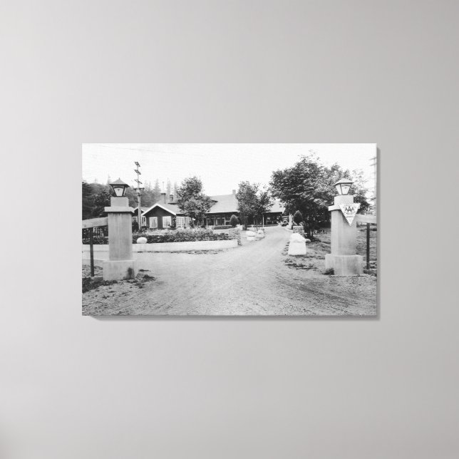 Impressão Em Tela Snoqualmie, WA - Snoqualmie Falls Lodge (Frente)