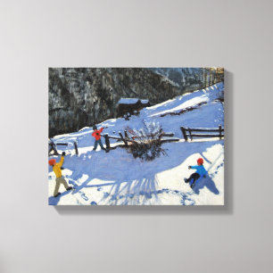 Impressão Em Tela Snowballers Zermatt