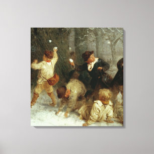 Impressão Em Tela Snowballing, 1865