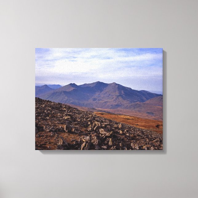 Impressão Em Tela Snowden North Wales Cartão postal Poster Faux Canv (Frente)