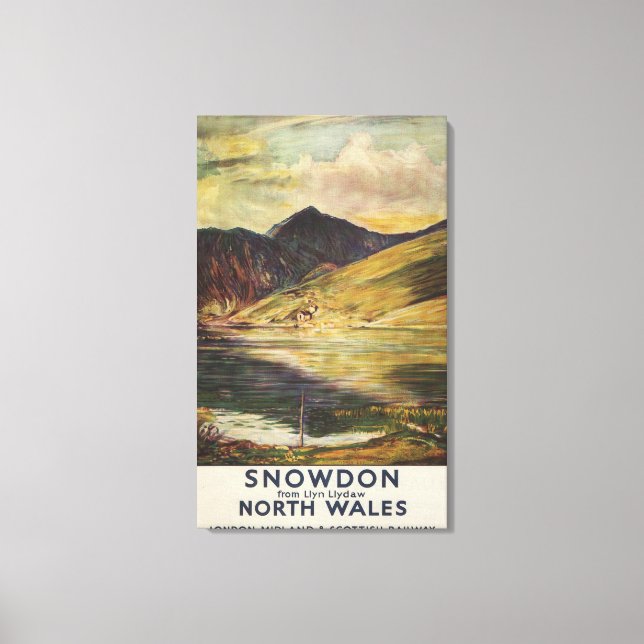 Impressão Em Tela Snowdon Mountain View Poster (Frente)