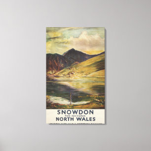 Impressão Em Tela Snowdon Mountain View Poster