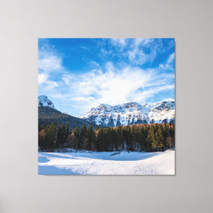 Impressão Em Tela Snowy Brenta Dolomites - Alpes