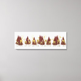 Impressão Em Tela Snowy Winter Deer in Woded Forest