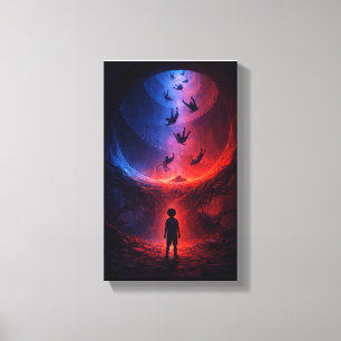 Impressão Em Tela Sob a Espiral das Almas que Caem