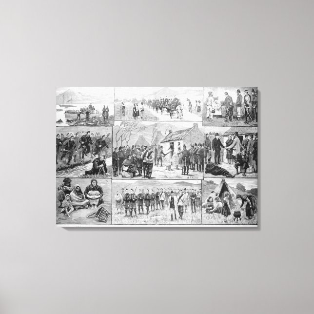 Impressão Em Tela sobre o imposto de expulsão na Irlanda (Frente)