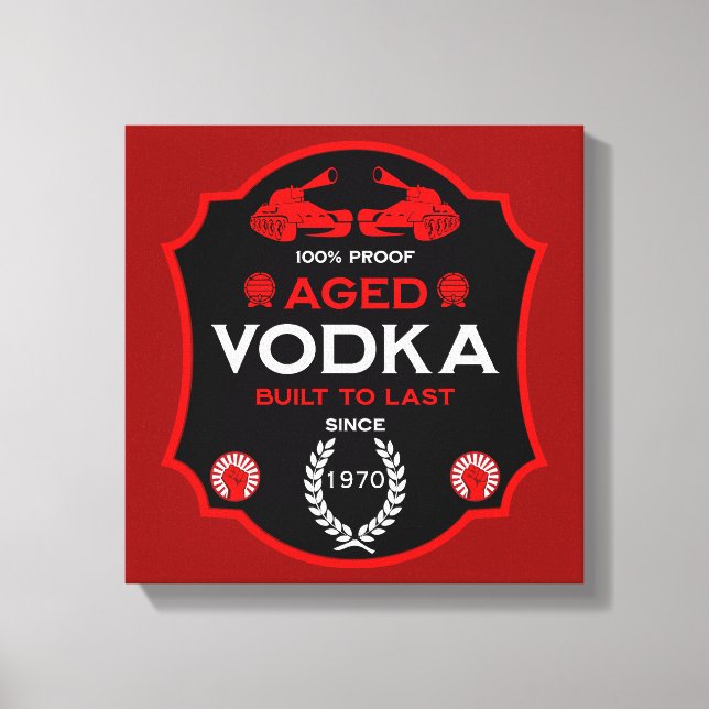 Impressão Em Tela Sobre O Morro Em Vodka Drinker (Frente)