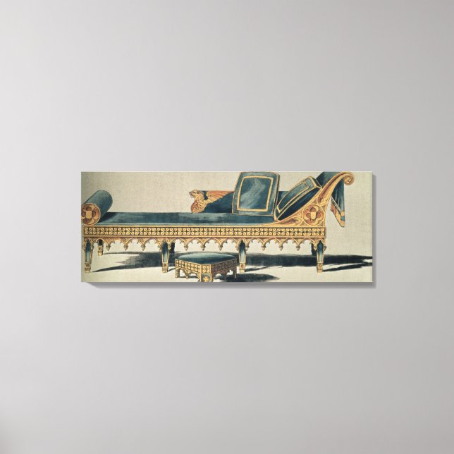 Impressão Em Tela Sofa Gótico do Repositório de Artes (Frente)